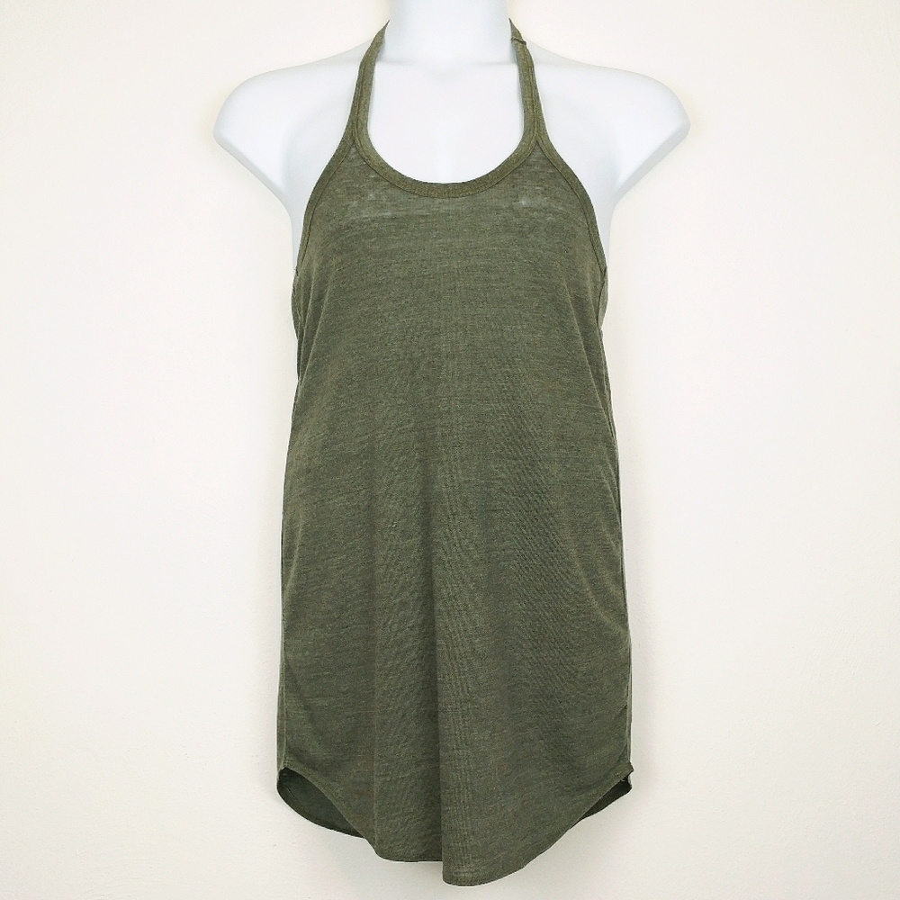 🆕 Chaser | Olive Green T-Back Jersey Tank Top